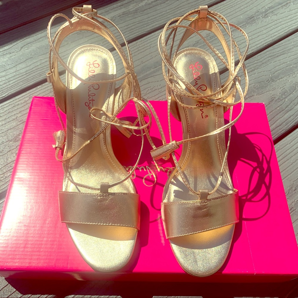 Lily Pulitzer Aria Wedge Sandals Size 7